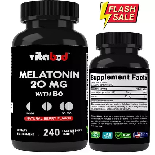 Melatonin 20mg high potency - high,